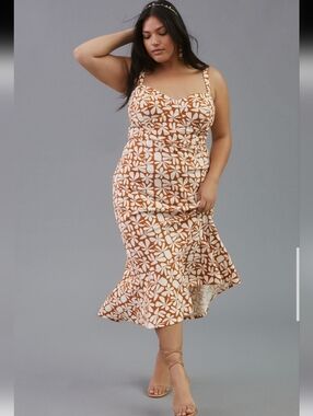Anthropologie Hutch Floral midi Dress Size 3X